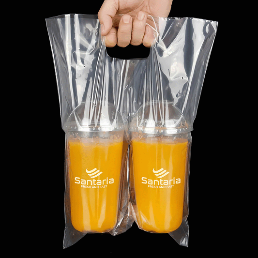 PLASTIC BAG HOLDER FOR 2 CUPS image 0