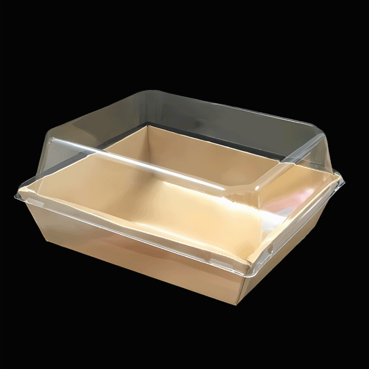 SQUARE KRAFT PAPER CONTAINER FOR DESSERT image 0