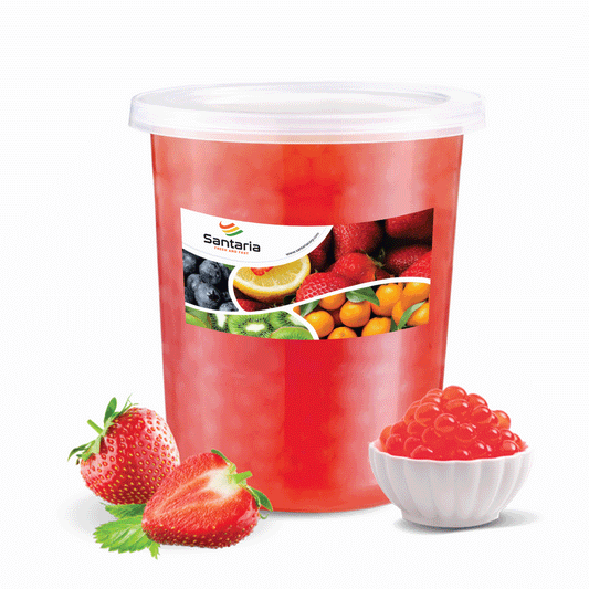 STRAWBERRY POPPING BOBA image 0