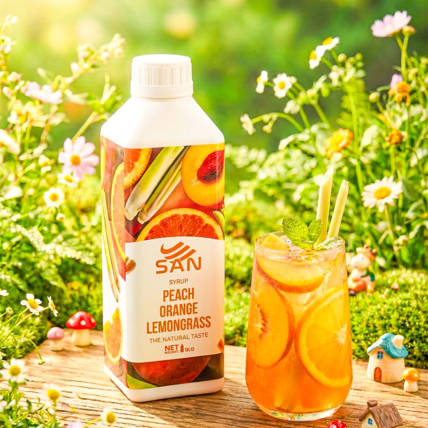 Peach Orange Lemongrass Syrup